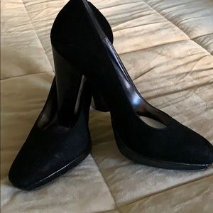 Calvin Klein Black Suede Heels